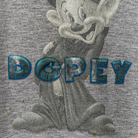 Disney Snow White Seven Dwarfs Dopey Distressed Sweatshirt