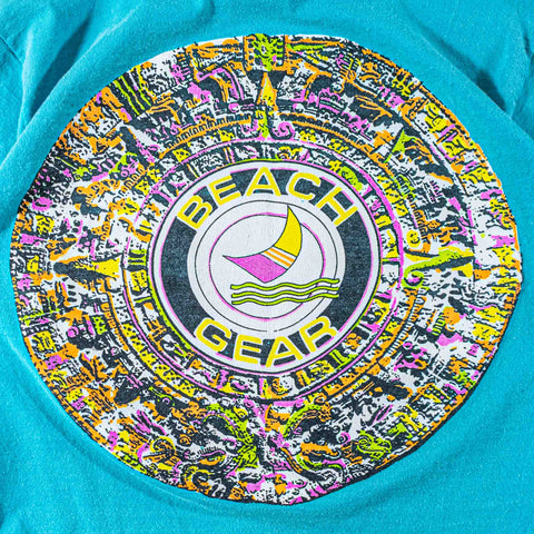 Beach Gear Surf Tonal Pop Art T-Shirt