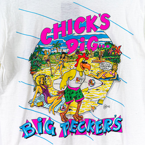 Chicks Dig Big Peckers Funny Humor T-Shirt
