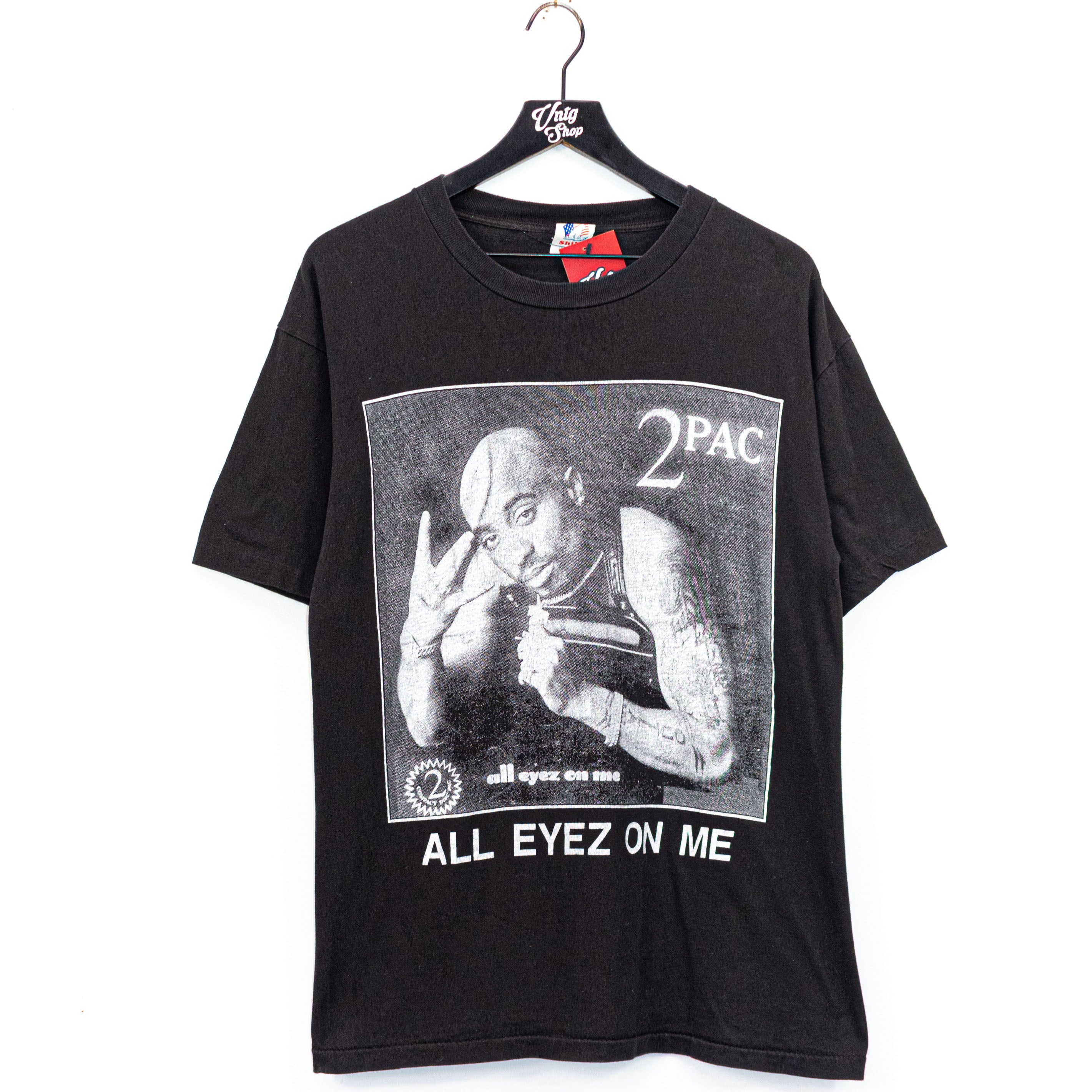 希少 2pac rap tee