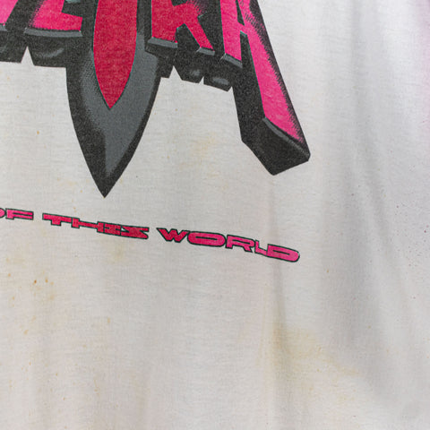 1982 1983 Petra Not Of This World Tour Raglan Thrashed T-Shirt