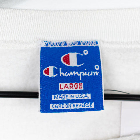 Champion Embroidered Spell Out Made In USA Sweatshirt