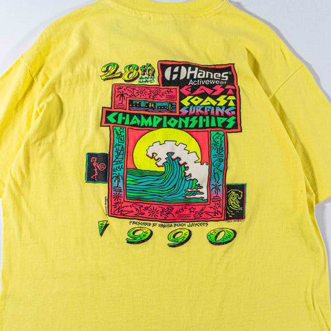 1990 East Coast Surfing Championship Hanes Activewear T-Shirt