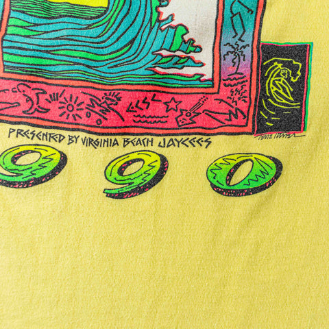 1990 East Coast Surfing Championship Hanes Activewear T-Shirt
