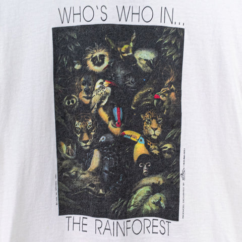 1991 Carl Rohrig Who's Who In The Rainforest Art T-Shirt