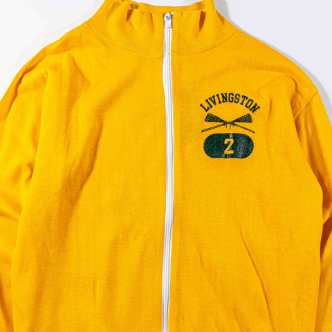 Champion Blue Bar Livingston High School Zip Up Track Jacket