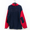 FUBU Spell Out Color Block 1/4 Zip Pullover