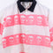 TAKE OFF Skull Printed Striped Polyester Short Sleeve Button Shirt
