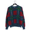 St John's Bay Abstract Geometric Knit Sweater