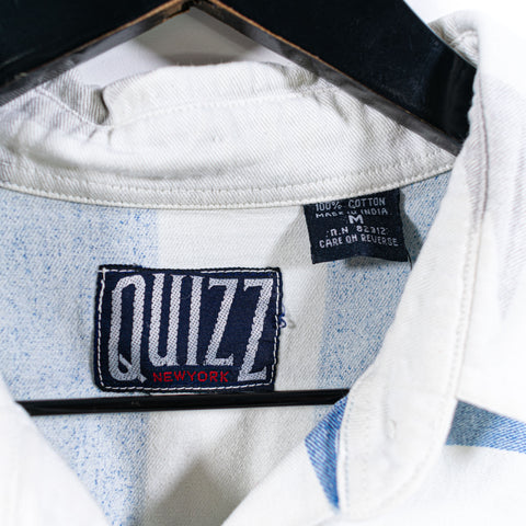 Quizz New York Stars & Stripes Button Up Denim Shirt