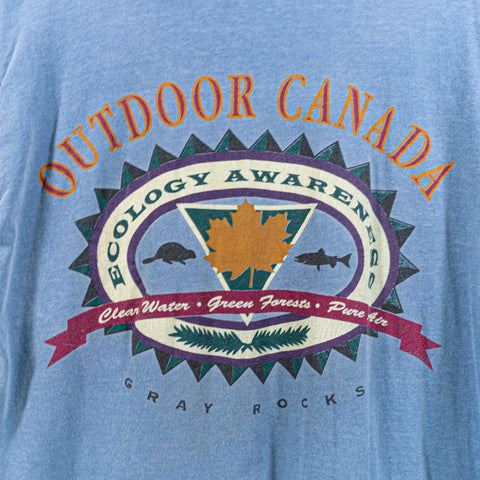 Outdoor Canada Ecology Awareness Over Dyed T-Shirt