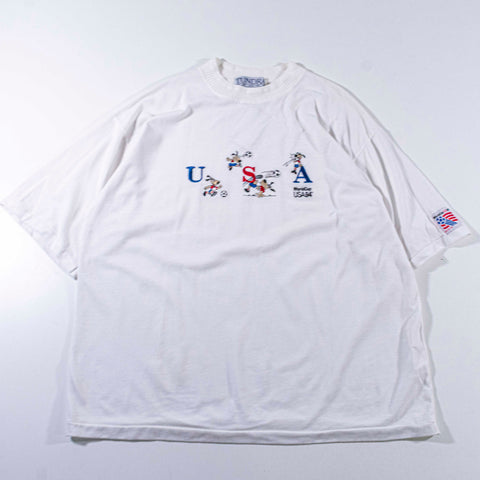 1994 USA World Cup Dog Embroidered T-Shirt