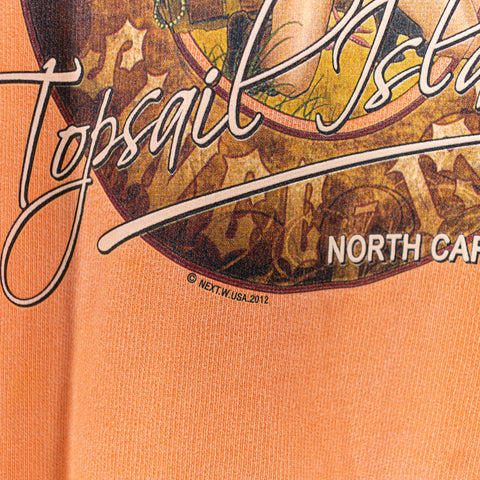 2012 TopSail Island North Carolina Pirate Over Dyed Sweatshirt