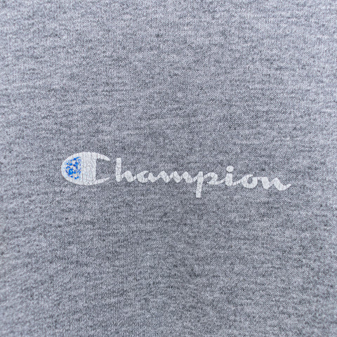 Champion Script Spell Out Gray Tonal Sweatshirt