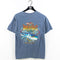 Bad Barracuda's Fish Art Over Dyed Tonal T-Shirt