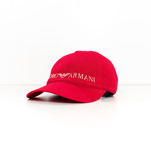 Emporio Armani Fleece Lined Buckle Back Hat