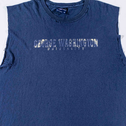 MV Sport George Washington University Sleeveless T-Shirt Distressed