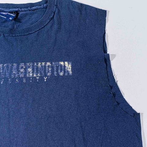 MV Sport George Washington University Sleeveless T-Shirt Distressed