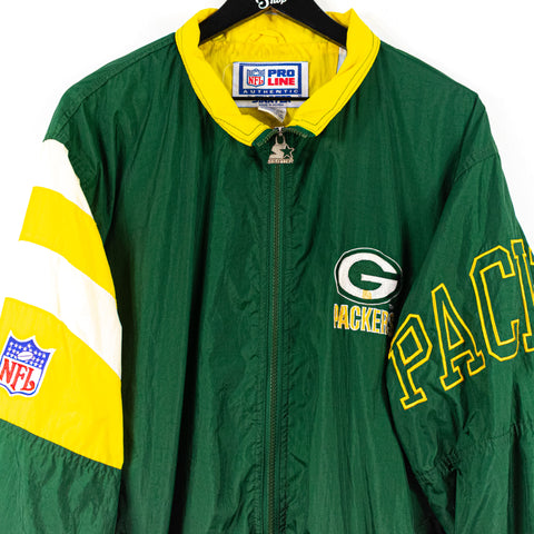 Starter NFL Pro Line Green Bay Packers Windbreaker Jacket