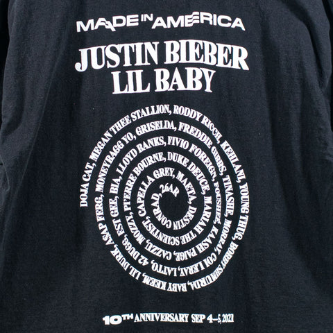 2021 Made In America Justin Bieber Lil Baby Tour T-Shirt