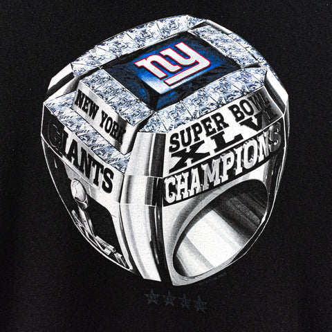 2012 Reebok Super Bowl XLVI Champions Ring New York Giants Hoodie Sweatshirt