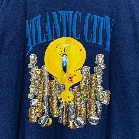 Atlantic City Tweety Bird Money Coin Pile T-Shirt