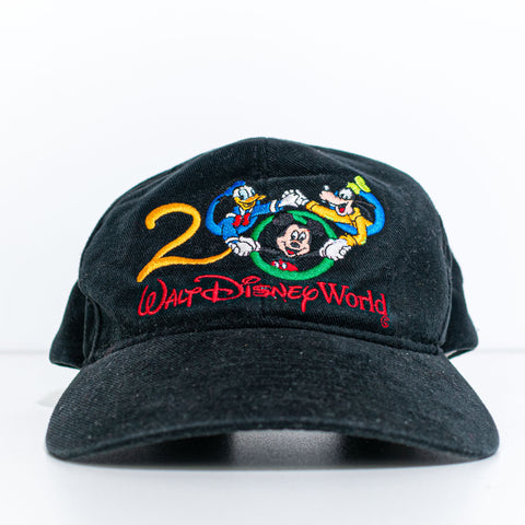 2000 Walt Disney World Donald Mickey Goofy Strap Back Hat
