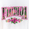 1992 Florida Flower Spell Out T-Shirt