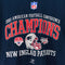 2001 Reebok NFL AFC Champions New England Patriots T-Shirt Made in USA