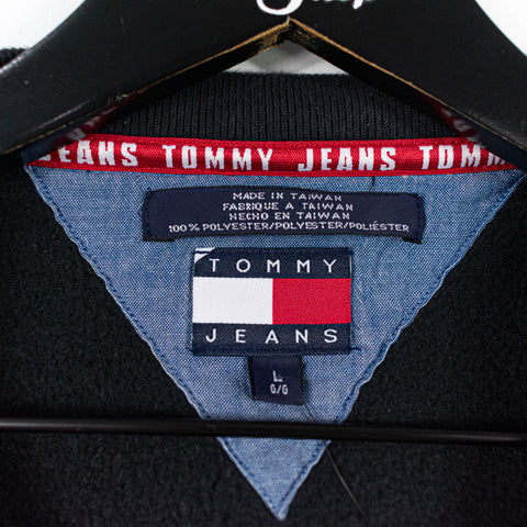 Tommy Hilfiger Jeans Striped Spell Out Fleece Sweatshirt