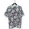 Floral Textured Hawaiian Polo Shirt