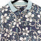 Floral Textured Hawaiian Polo Shirt