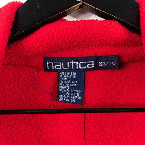 Nautica Boat Logo 1/4 Zip Fleece Sweatshirt