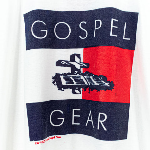 1997 Original Gospel Gear Flag Religious T-Shirt