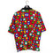 Neiman Marcus Abstract Print Made in Italy Polo Shirt