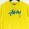 STUSSY Script Logo Neon Sweatshirt