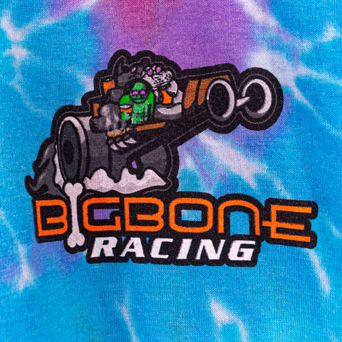 Big Bone Racing Tune Time Motorsports Cars Tie Dye T-Shirt
