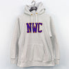 Gray Bear Union Made NWC College University Weave Style Hoodie Sweatshirt