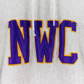 Gray Bear Union Made NWC College University Weave Style Hoodie