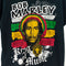 Bob Marley King of Music Quotes Distressed T-Shirt