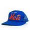 ANNCO New York Mets Script MLB Mesh Back SnapBack Hat Mookie Wilson Autograph