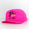 1990 FILA US Open Tennis Neon Strap Back Hat