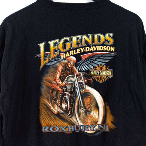 2004 Harley Davidson Motorcycles Legends Henley T-Shirt