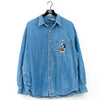 Disney Store Mickey Mouse Embroidered Denim Shirt