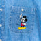 Disney Store Mickey Mouse Embroidered Denim Shirt
