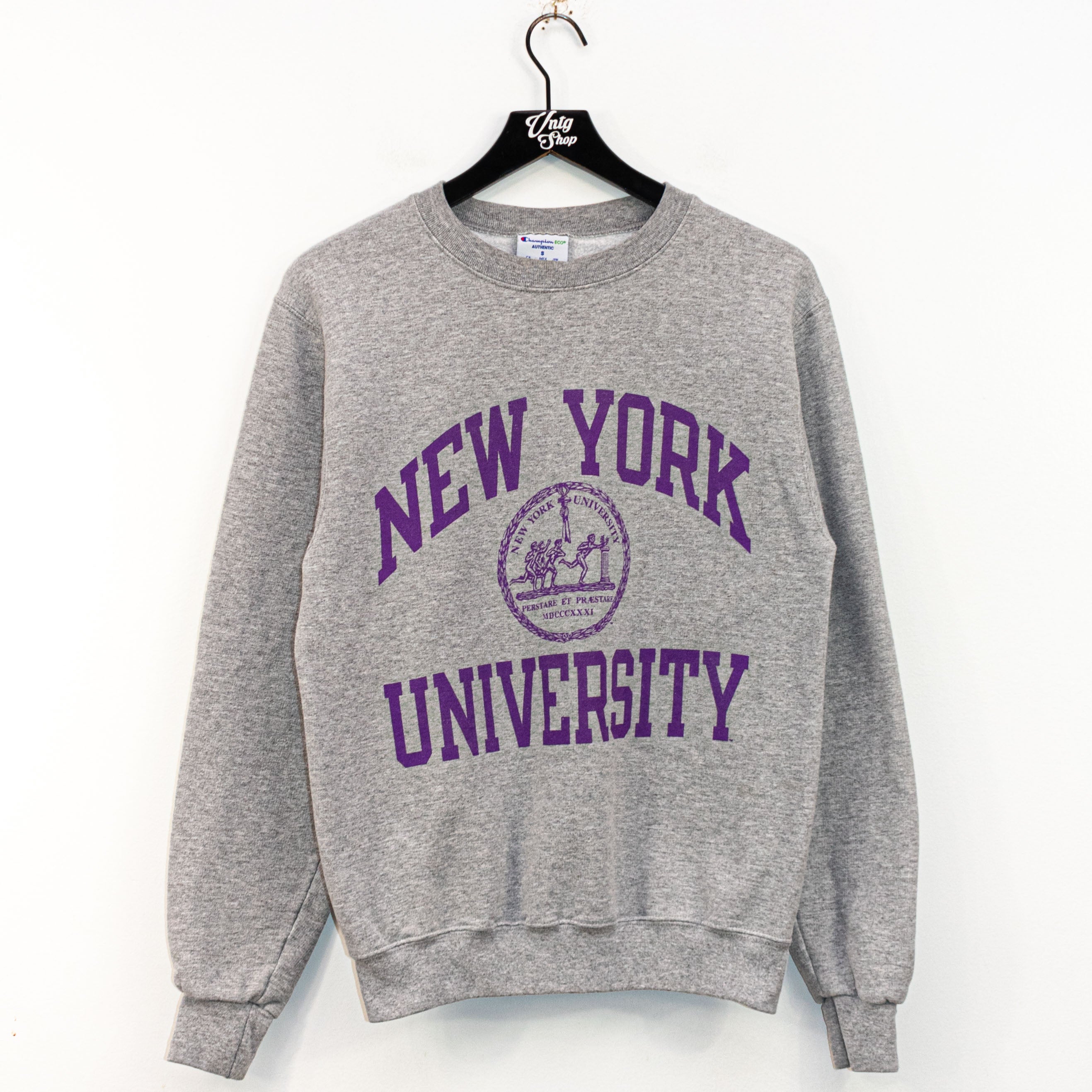 Champion NYU New York University Crest Sweatshirt