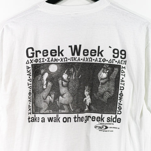 1999 American University Greek Week Where The Wild Things Are T-Shirt