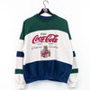 1991 Coca Cola Delicious Refreshing Crest ColorBlock Sweatshirt