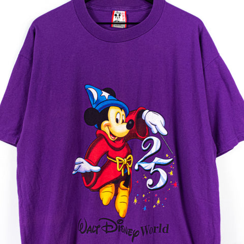 Walt Disney World Sorcerer Mickey Mouse 25th Anniversary T-Shirt