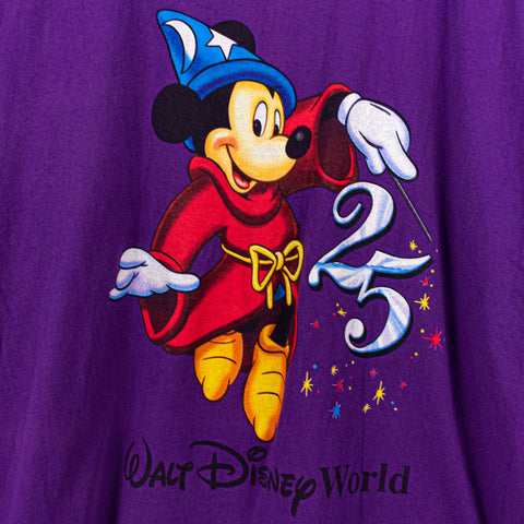 Walt Disney World Sorcerer Mickey Mouse 25th Anniversary T-Shirt